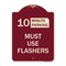Signmission Must Use Flashers Choose Your Limit Minute Parking Heavy-Gauge Alum Sign, 24" x 18", BU-1824-23867 A-DES-BU-1824-23867 - alternate 1